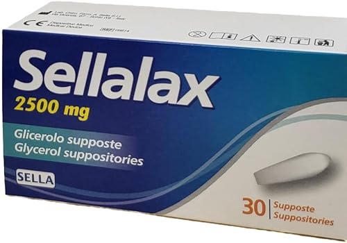 ELEVANTA Sella Sellalax 2500mg Supposte Glicerolo - Pacchetto da 3 Confezioni da 30 Pezzi Ciascuna