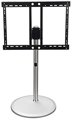 Soportes TV Soporte Piso TV Móvil Acero Inoxidable Televisores 40 A 85 Pulgadas, Soportes Televisión Blancos hasta 70 Kg Altura Inclinable, Hermosos Paisajes Ajustables