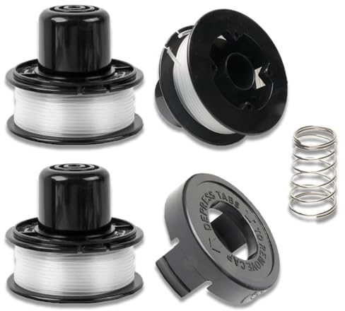 3 pcs Bobine pour Coupe,Fil de Tonte Fil de Coupe,Fil Coupe Bordure,Fil Coupe Bordure Universel,Convient pour Black + DEC Tondeuse gl250, gl310, gl360