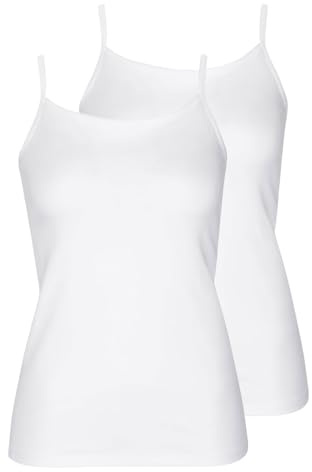Lisca 2er Pack Damen Trägerhemd Kaia 023369 Gr. M in White