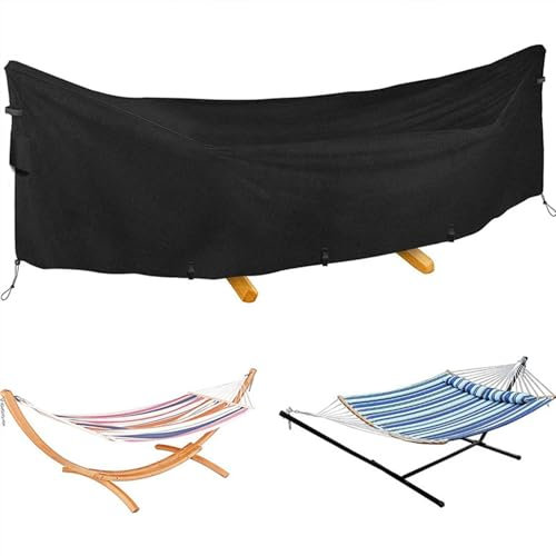 Hängematten-Schutzhülle,Hängesessel, Hängematten-Abdeckung, Mit Winddichten Riemen,klappbarem Gestell, Für Schaukelstühle Im Freien, Staubdicht, Sonnenschutz