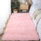 Générique Tapis à Poils Longs à Poils Longs pour Salon Chambre à Coucher, Moelleux Antidérapant Lavable Tapis Moderne de Haute Qualité pour Chambres d'enfants, Couloirs, Cuisines,Rose,50x160cm
