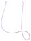 NECXON Earplug Lanyard, Tug-Resistant Safety Cord, Silicone, Purple, Earplug Connector Cord, Anti-Lost, Prevents Earplugs from Falling