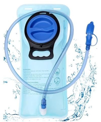 Riisoyu Poche d'hydratation, 2 L réservoir d'eau étanche avec Tuyau isolé Sac Militaire de Stockage d'eau d'hydratation de 2 litres Anti-Fuite pour Le Cyclisme, la randonnée, la Course, l'escalade