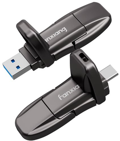 fanxiang SSD Externe 960Go Type C + USB A 3.2 Gen2 - SSD Portable sans Câbles Jusqu'à 1050Mo/s pour PC, Ordinateur Portable, Laptop, Xbox, PS5 etc - FF952