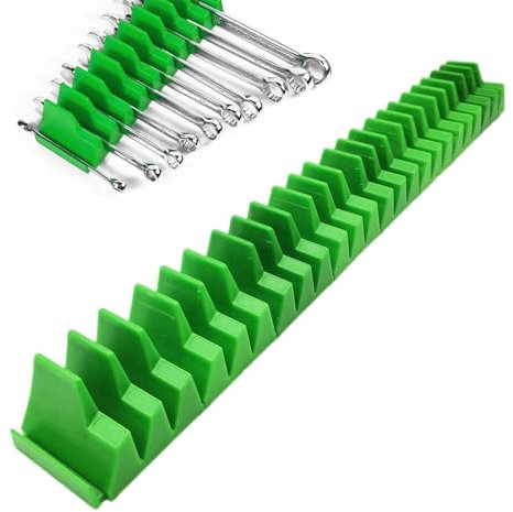 IOIUSKKU Modular Wrench Organizer for Spanner Storage | Magnetic Tool Holder Trays Set ABS Magnetic Tool Holder Strip Panner Rack, A 20 Groups