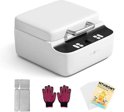 HTVRONT Phone Case Heat Press Machine Compatible with Android- H17 Vacuum Heat Press Machine for Phone Cases- Sublimation Press for Custom Phone Case, Badges, Coasters, Includes Film & Fixture