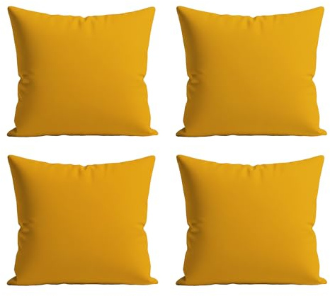 Home Sweet Home UK Outdoor Cushions Waterproof Filled 4 Pack 45x45cm With Invisible Zippered Outdoor Garden Cushions Waterproof 18x18 With Cushion Covers For Living Room Garden Sofa Bedroom