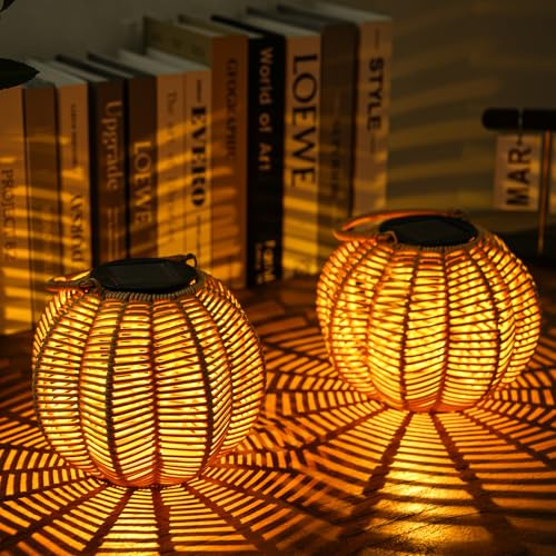 KagoLing Solarlampen für Außen Hängend, 2 Stück IP65 Wasserdicht Solarleuchten für Außen, Geeignet Balkon Deko Gartendeko Terrassen Innenhöfe Rasenflächen und Veranden, Garten Geschenk
