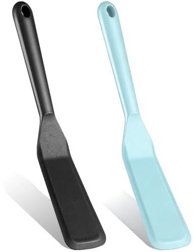 TIESOME 2 Pcs Silicone Spatula for Cooking for Pancake, Omelet, Egg & Pizza