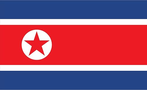 Bandera de Corea del Norte – Bandera Nacional de Corea del Norte Ultra / 200 x 120 cm