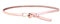 Ele Gens Damen Leder Schmal Gürtel Taillengürtel Hüftgürtel Belt (Rosa)