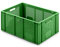 aidB Obst- & Gemüsekasten, 600x400x274 mm, robuster Obstkasten, stapelbarer Gemüsekasten in Grün aus Plastik