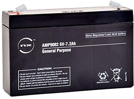 6 Volt 7 Ah Lead Acid Rechargeable Alarm/Model Battery NX