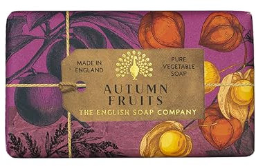 The English Soap Company, Autumn Fruits Soap Bar, Anniversary Collection 200g