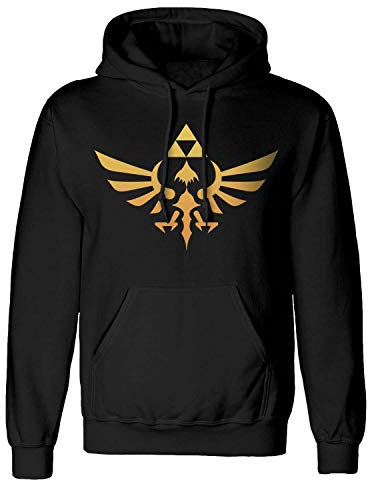 The Legend Of Zelda Hyrule - Triforce Logo Homme Sweat-Shirt à Capuche Noir XL