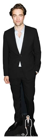 Star Cutouts Ltd CS828 Robert Pattinson Lebensgröße mit Mini-Pappaufsteller, Einfarbig, Mehrfarbig, Life Size