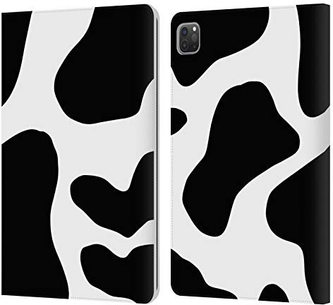 Head Case Designs Licenciado Oficialmente Grace Illustration Vaca Estampados Animales Carcasa de Cuero Tipo Libro Compatible con Apple iPad Pro 11 2020/2021 / 2022