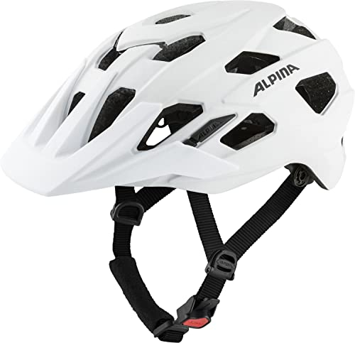 ALPINA PLOSE MIPS - Sicherer und Komfortabler MIPS Enduro & MTB Fahrradhelm Mit Antibakteriellen Polstern Für Erwachsene, optimaler Schutz, White matt, L (57-61 cm)