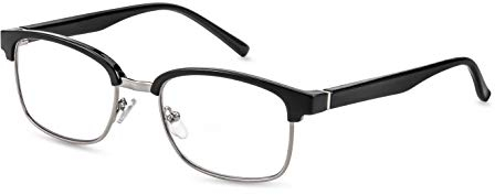 FILTRAL Blaulichtfilter Lesebrille/Anti-Blaulicht Lesehilfe für Smartphone, Tablet & PC/Schwarz-silber, +1,00 dpt., F4563240