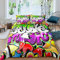 Loussiesd Hippie Graffiti Bettwäsche Set 155x220cm Teenager Hip Hop Stil Betten Set für Kinder Jungen Jugend Graffiti Muster Bettbezug Set Atmungsaktives Straßenkultur Thema Bettwäsche