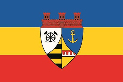 U24 Aufkleber Duisburg OT Meiderich-Beek Flagge Fahne 8 x 5 cm Autoaufkleber Sticker