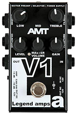 AMT V1-1 Kanal JFET Gitarrenvorverstärker mit Cab.Sim (VOX Emulate)
