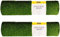 simpahome 2 x Quality Non Fade Artificial Grass Pile Roll - 2m x 1m / 6.6ft x 3.3ft - 30mm Pile Height - Astro Turf Fake Lawn - Tested Extreme Weather Conditions.