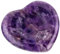 KYEYGWO Amethyst Reiki Heilung Kristall Sorgen Stein, Herz Daumenstein Pocket Palmen Taschensteine Worry Stone Massagesteine für Meditation, Stress abbauen, Handschmeichler Dekompression