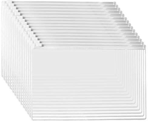 Skycase A4 Dokumentenmappe 12 Stück – Transparente Dokumententasche mit Reißverschluss für Quittungen, Hausaufgaben, Ordner & Akten (Sichttasche, Umschlagordner)