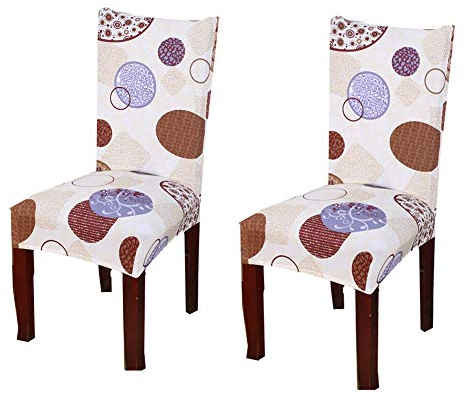 Zongha Freischwinger Hussen Stuhlhussen Kaufen Stuhlbezug Mit Hoher Rückenlehne Leicht Zu Reinigender Stuhlüberzug Überzug Für Hotelstuhl Set of 2,Purple