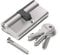 Bwintech Serrure à Cylindre Euro en Nickel 100 mm - 3 Clés Standard, Anti-Crochetage, Anti-Choc et Perçage, Haute Sécurité pour Portes UPVC, Bois, Composites