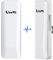 Puente inalámbrico, punto a punto 5.8G puente exterior con antena direccional de 14dBi 3KM de largo alcance de distancia de trabajo 24V adaptador PoE 2 puertos RJ45 para Internet extendido al próximo