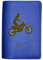 Porta carte di credito personalizzabile, con custodia per carte di credito, colore: blu, blu, Etui Carte Grise, Moderno