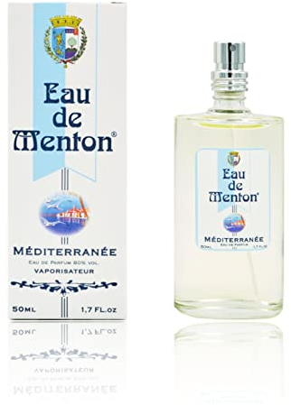 Eau de Menton Mediterranee - Eau de Toilette Spruzzi salati, Misto, Artigiano Profumatore in Costa Azzurra (50ml)