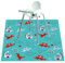 No More Mess Splash Mat for Under Highchair - Floor PVC Mat Sheet, Great as a Feeding Cover for Carpets and Easy to Wipe
