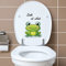 Winhappyhome Frosch WC Aufkleber Cartoon Deko Wandaufkleber Wohnzimmer Zimmer Deko Selbstklebend Wandaufkleber