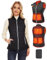 Vofuoti Women's Heated Vest with Power Bank, 3 Heat Settings, Heated Jacket with Electric USB Body Warmer, Slim Fit Electric Heating Vest for Motorcycle, Outdoor, Christmas