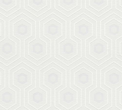 A.S. Création Vliestapete Meistervlies Pro 10,05 x 0,53 m überstreichbar Grafik Muster
