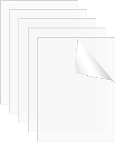 DRERIO 5 Pcs Acrylic Sheets Transparent Acrylic Blanks Square Acrylic Discs Small Clear Acrylic Panel Plastic Sheets Square 2 mm thick Acrylic Sheet Signs for Picture Painting DIY Crafts(15x10cmx2mm)
