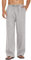 COOFANDY Herren Hose Leinenhose Lang Sommerhose Leicht Yogahose Freizeithose Lässige Bequem Herrenhose mit Gummibund Grau XL
