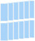 JIANYH 288Pcs Hair Extension Tapes, Tape Hair Extensions Glue Strips, Double Sided Extension Tapes, Durable Waterproof/for Hair Extensions/Double Sided Adhesive Hair Extension Tape Replacement (Blue)