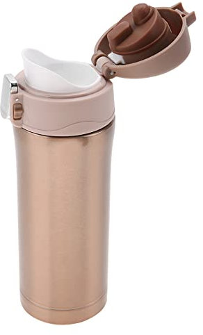 Edelstahl-Flasche, 350 Ml, Becher für Thermosbecher, Flasche, Lebensmittel für Flaschen, Getränke, Vakuumieren von Flaschen, Getränke mit Flaschen-Trink-Thermoskannen (Gold)