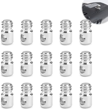 ZIJANG 15 Stück 1/4 Zoll Schraube, 1/4 Kamera Befestigungsschraube, Kamera Stativgewinde Adapter Lanyard-Schraube für Kugelkopf, Stativ, Einbeinstativ, Schnellwechselplatte