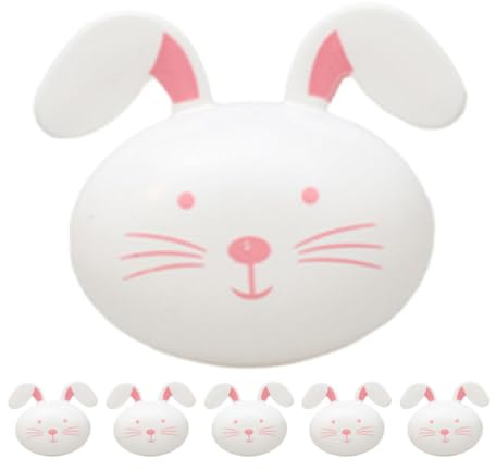 IMIKEYA Oeufs De Pâques en Forme De Lapin 6 Pièces Oeufs De Pâques Remplissables Coquille Ovelty Oeuf De Pâques Vides Porte-Bonbons Lapin Conteneurs en Plastique pour La Chasse