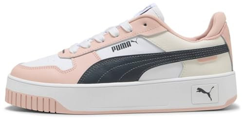 PUMA Carina Street, Scarpe da Ginnastica Donna, White-Strong Gray-Rose Quartz, 41 EU