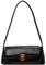 Quirkademy Schultertasche aus PU Leder, Achseltasche Handtasche Klein für Damen Mädchen, Y2K Shoulder Bag Vintage Handtasche Damen, Umhängetasche für Reise Büro Geschenk - Schwarz