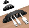 shinfly 10 Stück Selbstklebend Kabel Clips, Kabel Organizer, Kabelhalter Selbstklebend, Kabelklemmen für TV, PC, Schreibtisch, Zuhause, Büro, Schwarz