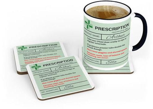 Lot de dessous-de-verre drôles personnalisables pour infirmière ou hôpital