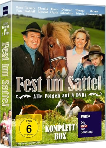 Fest im Sattel: Der Mooshof - Die Komplettbox mit 48 Episoden der deutschen Serie - Erlebe die familiäre Pferdeserie aus den 80er Jahren [2 DVDs]